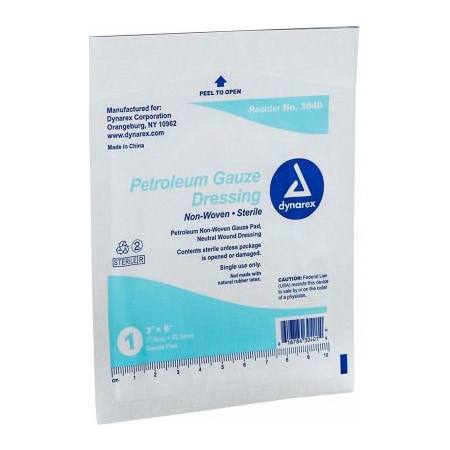 Kemp Usa Petroleum Gauze Dressing 3" X 9", 50 PCS 11-156